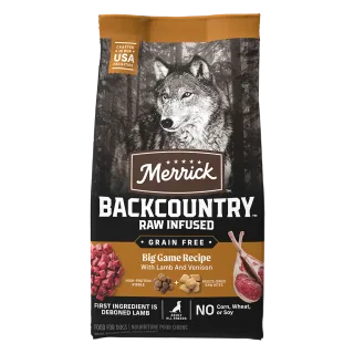 Merrick Backcountry Raw Infused Big Game Recipe Grain Free