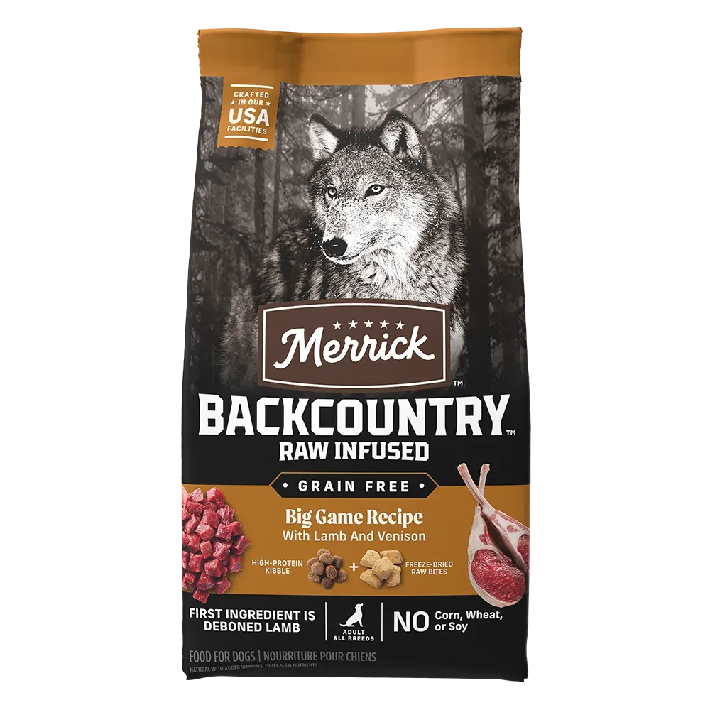 Merrick Backcountry Raw Infused Big Game Recipe Grain Free