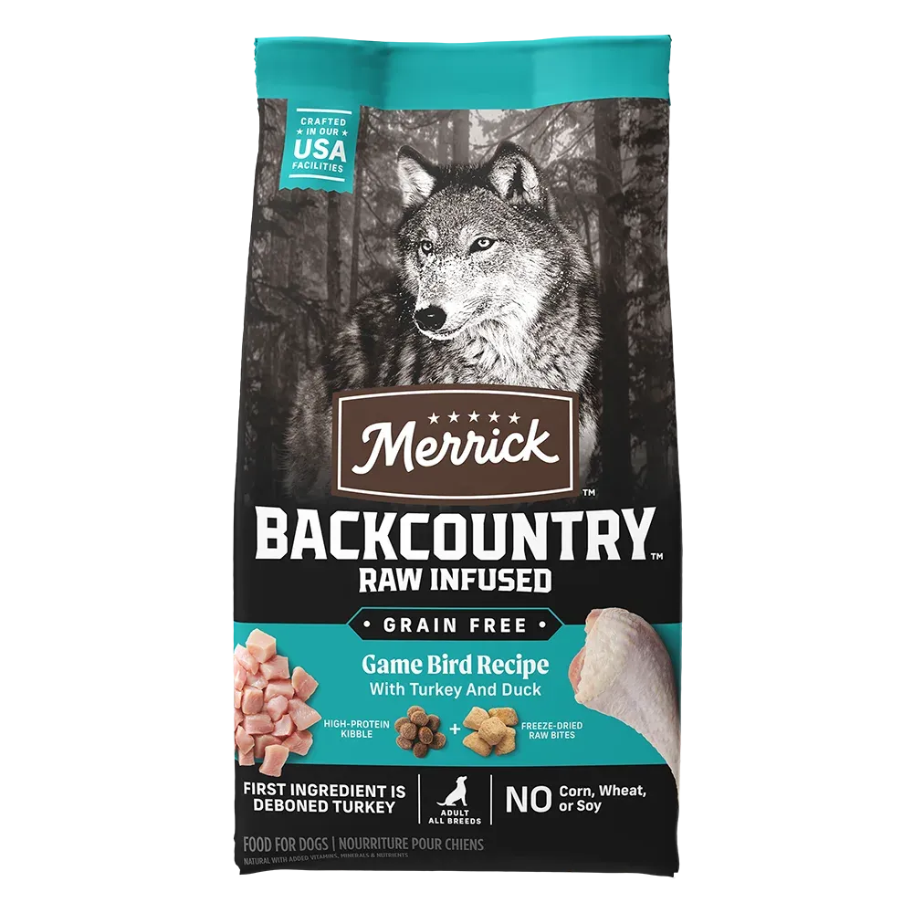 Merrick Backcountry Raw Infused Game Bird Recipe Grain Free