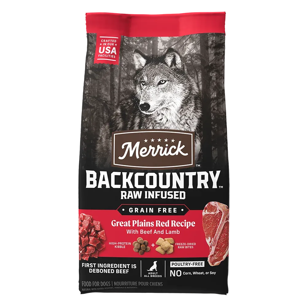 Merrick Backcountry Raw Infused Great Plains Red Recipe Grain Free