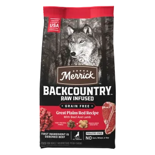 Merrick Backcountry Raw Infused Great Plains Red Recipe Grain Free