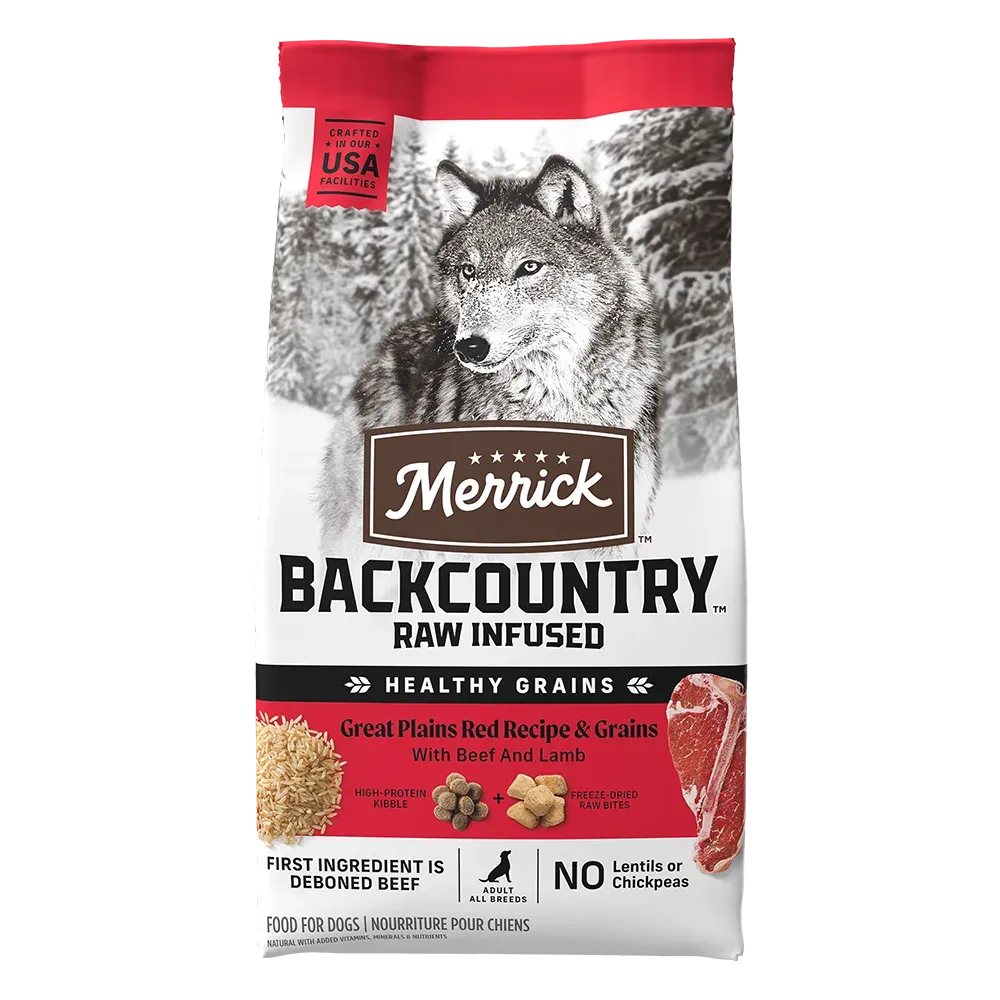 Merrick Backcountry Raw Infused With Healthy Grains Great Plains Red Recipe