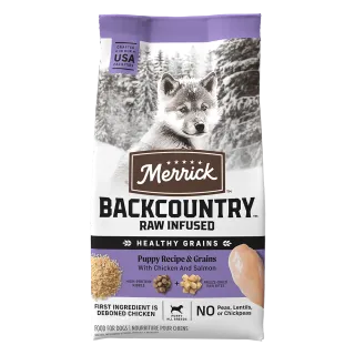 Merrick Backcountry Raw Infused Puppy Recipe With Healthy Grains