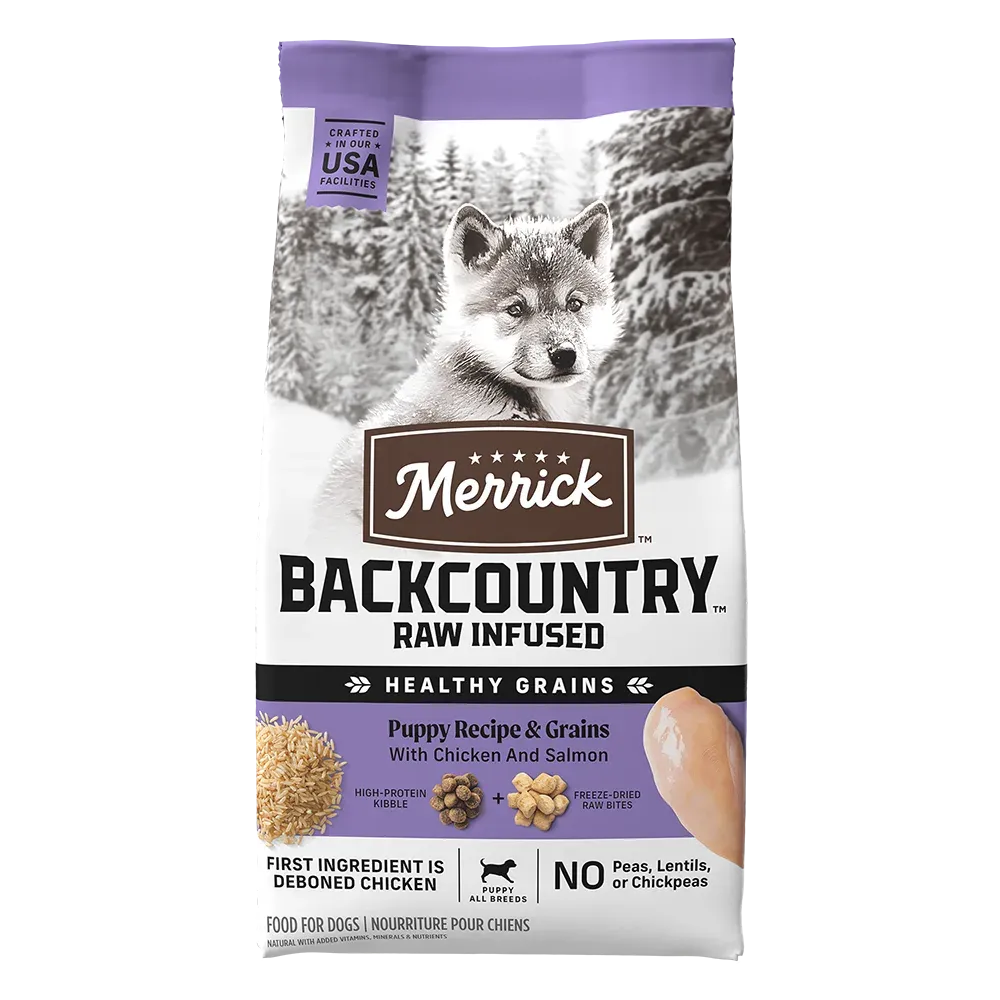 Merrick Backcountry Raw Infused Puppy Recipe With Healthy Grains