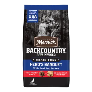 Merrick Backcountry Raw Infused Hero's Banquet Recipe Grain Free