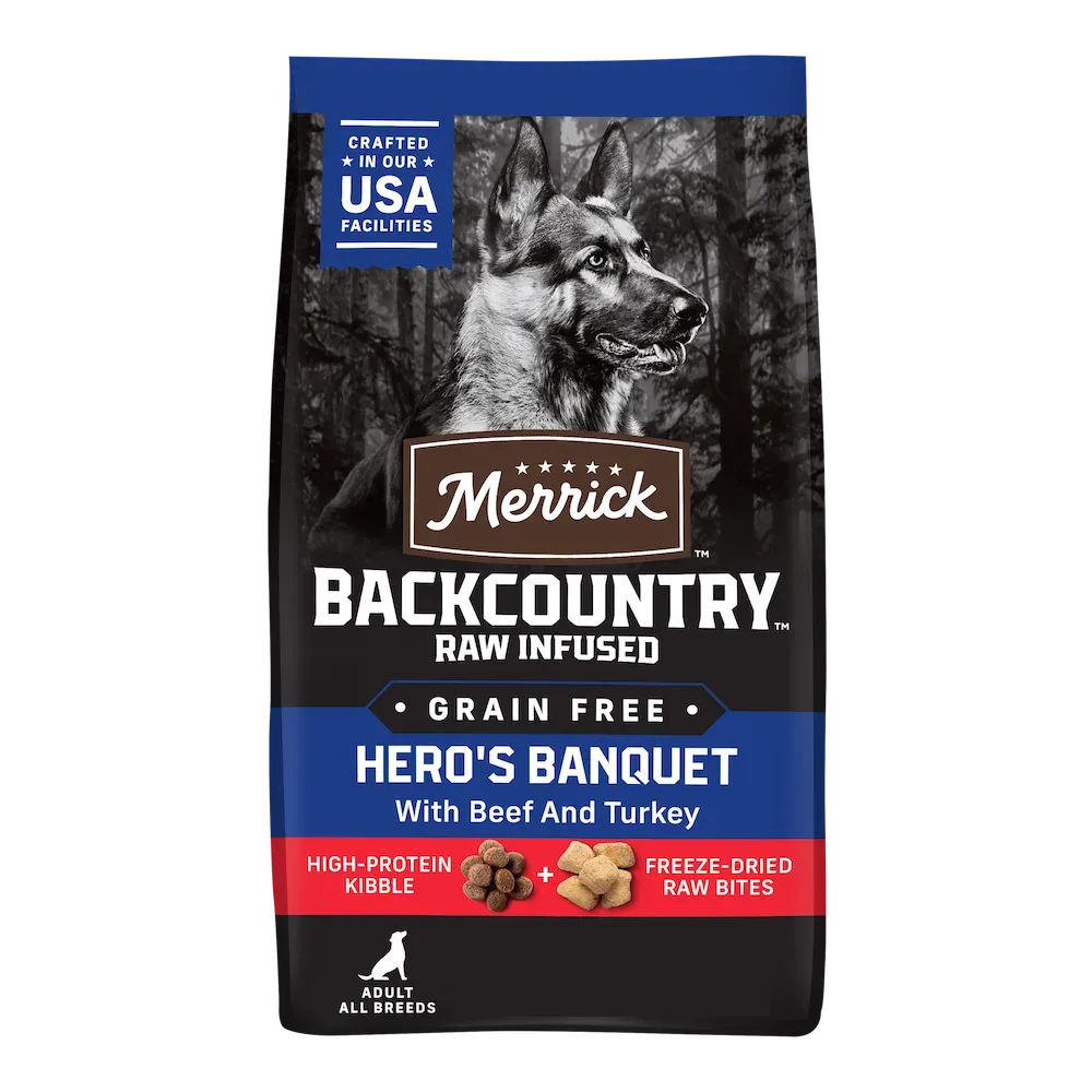Merrick Backcountry Raw Infused Hero's Banquet Recipe Grain Free