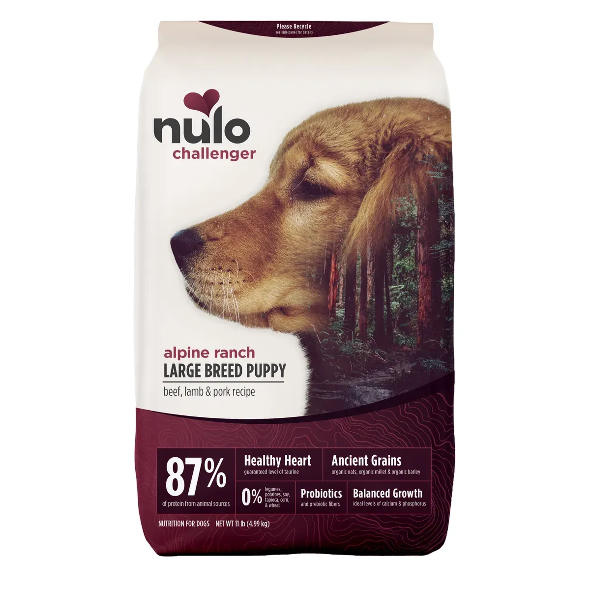 Nulo Challenger Large Breed Puppy Organic Ancient Grains Beef, Lamb & Pork Recipe for Dogs