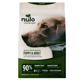 Nulo Challenger Organic Ancient Grains Duck, Turkey & Guinea Fowl Recipe for Dogs