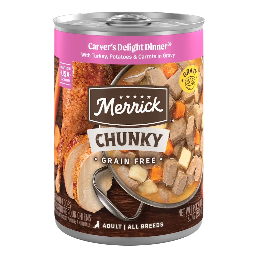 Merrick Chunky Grain Free Carver's Delight Dinner in Gravy