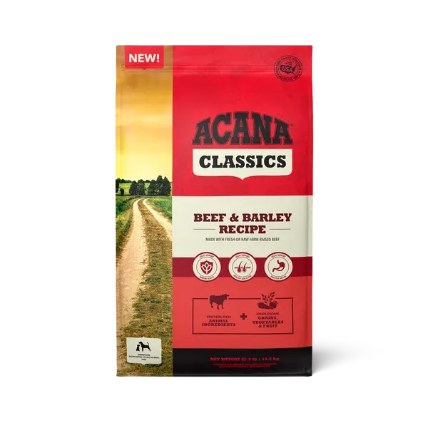 ACANA Classics Beef & Barley Recipe
