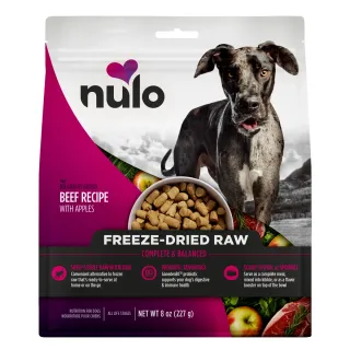 Nulo Freeze-Dried Raw Beef Recipe with Apples for Dogs
