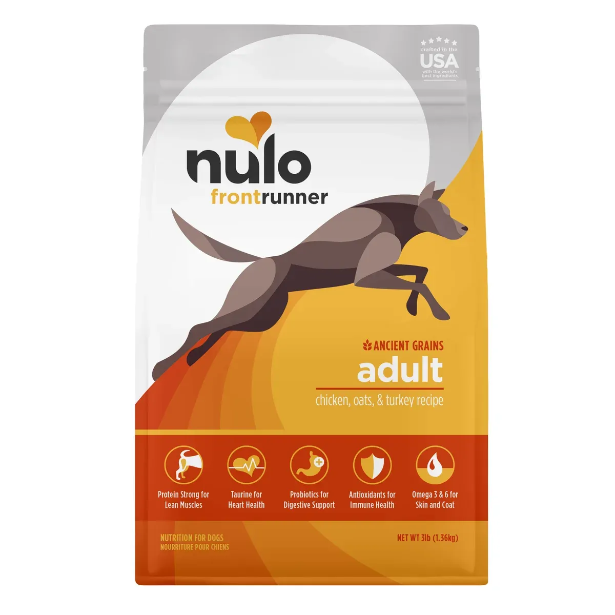Nulo Frontrunner Ancient Grains Chicken, Oats & Turkey Recipe for Dogs
