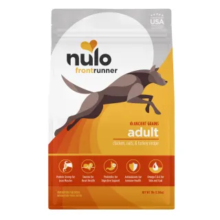 Nulo Frontrunner Ancient Grains Chicken, Oats & Turkey Recipe for Dogs
