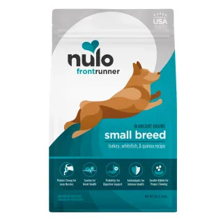 Nulo Frontrunner Small Breed Ancient Grains Turkey, Whitefish & Quinoa Recipe for Dogs