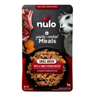Nulo Gently-Cooked Meals Small Breed Beef & Sweet Potato Recipe for Dogs