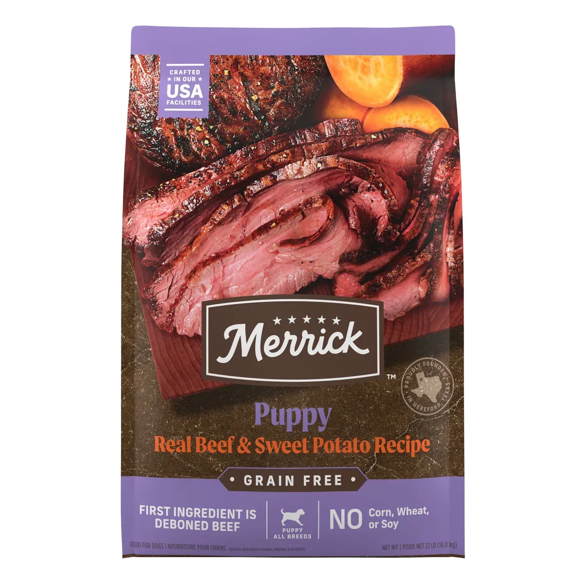 Merrick Grain Free Puppy Real Beef & Sweet Potato Recipe