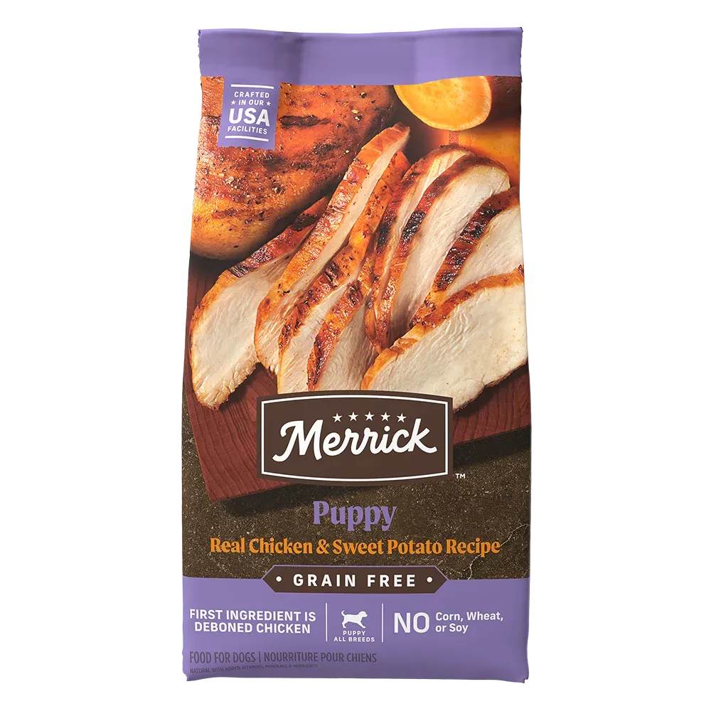Merrick Grain Free Puppy Real Chicken & Sweet Potato Recipe