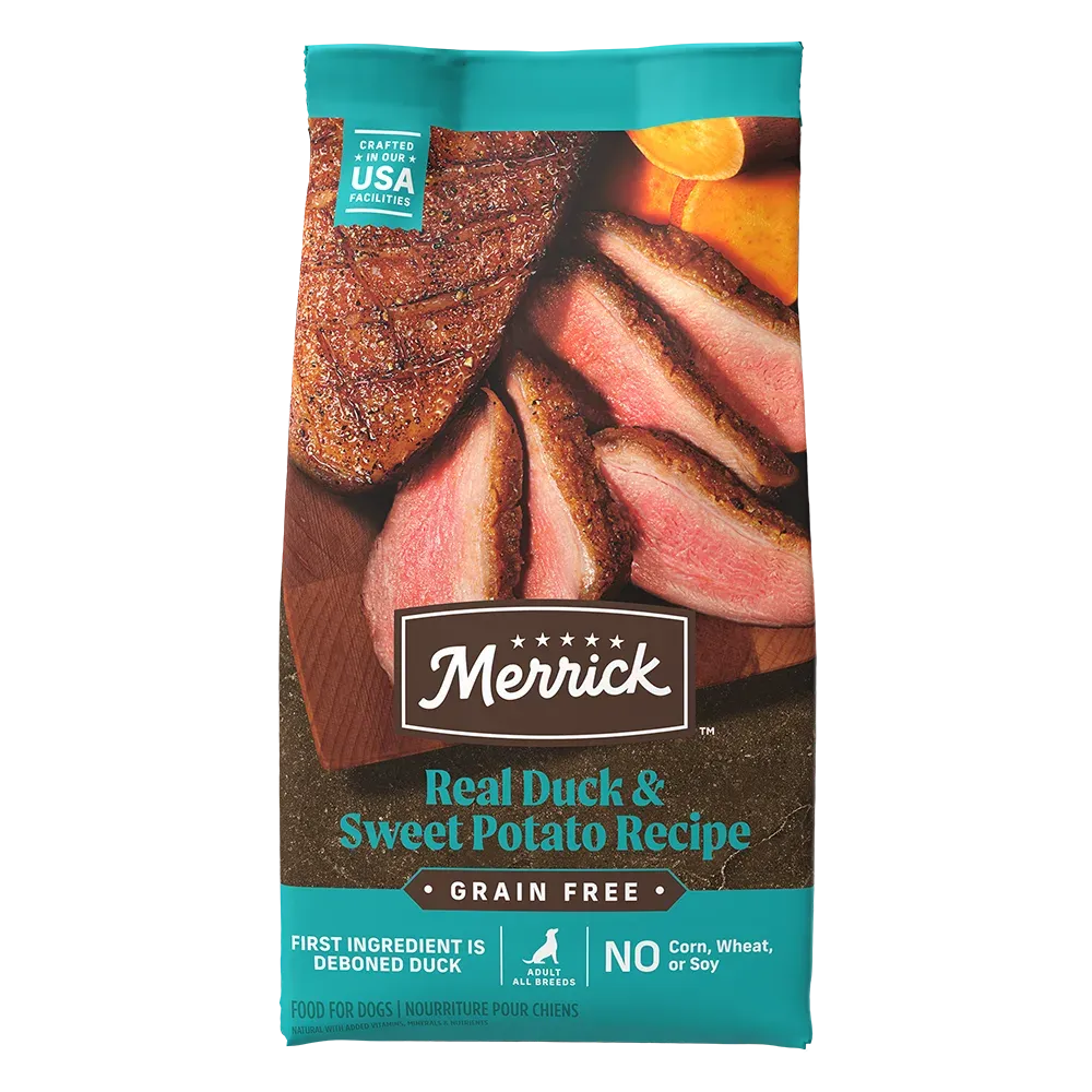 Merrick Grain Free Real Duck & Sweet Potato Recipe