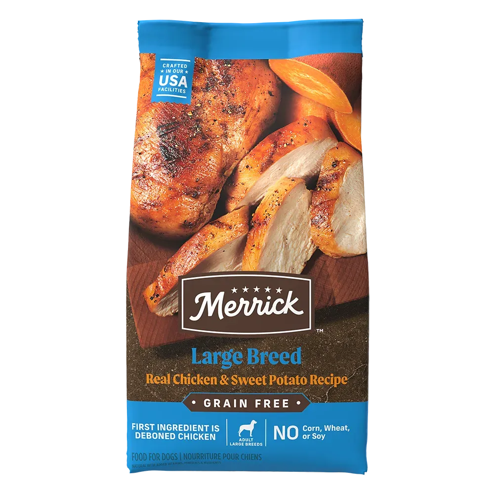 Merrick Grain Free Large Breed Real Chicken & Sweet Potato Recipe