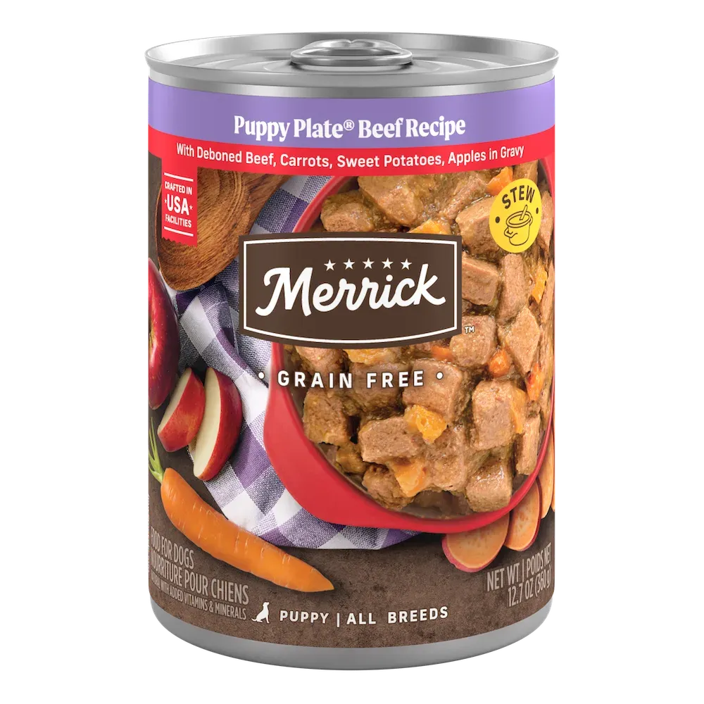 Merrick Grain Free Puppy Plate Beef Recipe In Gravy