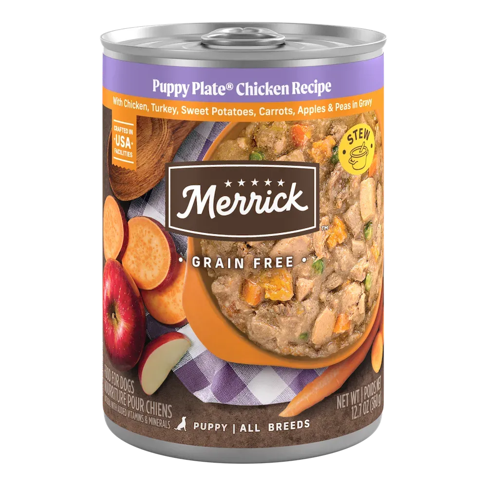 Merrick Grain Free Puppy Plate Chicken Recipe In Gravy
