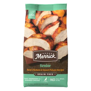Merrick Grain Free Senior Real Chicken & Sweet Potato Recipe