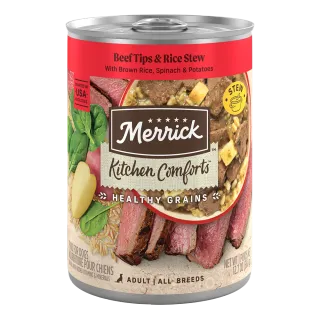 Merrick Kitchen Comforts Beef Tips & Rice Stew