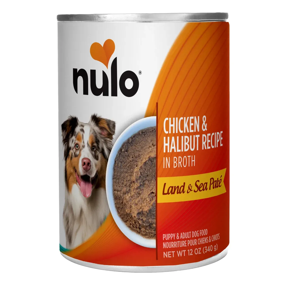 Nulo Land & Sea Paté Chicken & Halibut Recipe for Dogs