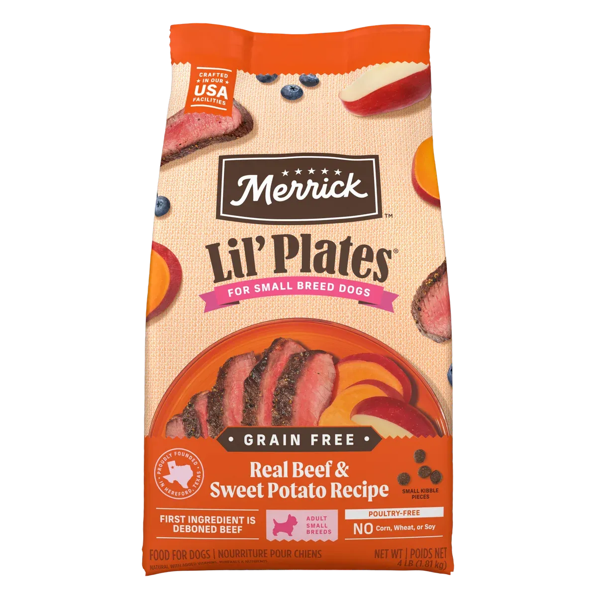 Merrick Lil' Plates Grain Free Real Beef & Sweet Potato Recipe