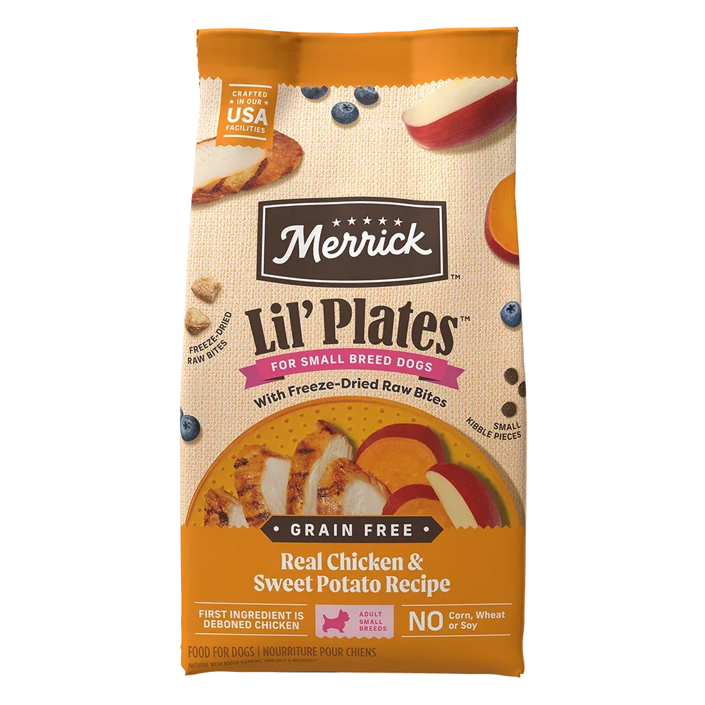 Merrick Lil’ Plates Grain Free Real Chicken & Sweet Potato Recipe With Freeze-Dried Raw Bites