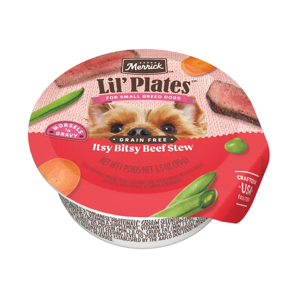 Merrick Lil’ Plates Itsy Bitsy Beef Stew Wet Dog Food
