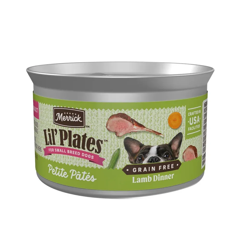 Merrick Lil’ Plates Petite Pate Lamb Dinner Wet Dog Food