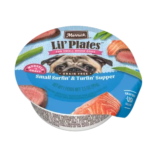 Merrick Lil' Plates Small Surfin' + Turfin' Supper in Gravy