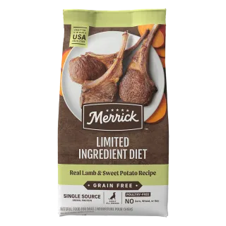 Merrick Limited Ingredient Diet Grain Free Real Lamb & Sweet Potato Recipe