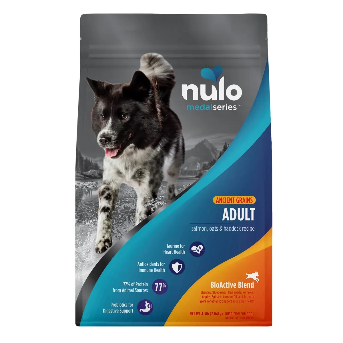 Nulo MedalSeries Ancient Grains Salmon, Oats & Haddock Recipe for Dogs