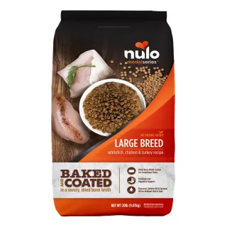 Nulo MedalSeries Large Breed Baked & Coated Whitefish, Chicken & Turkey Recipe for Dogs