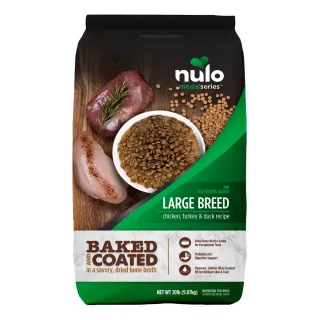 Nulo MedalSeries Large Breed Puppy Baked & Coated Chicken, Duck & Turkey Recipe for Dogs