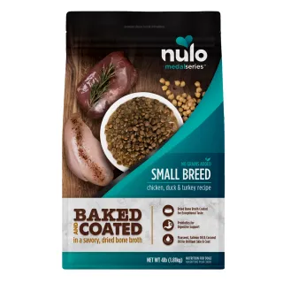 Nulo MedalSeries Small Breed Baked & Coated Chicken, Duck & Turkey Recipe for Dogs