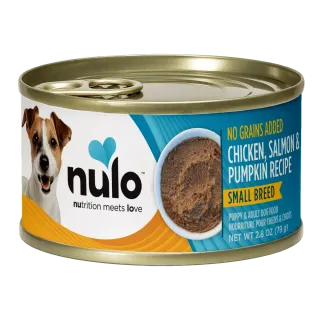 Nulo Paté Small Breed Chicken, Salmon & Pumpkin Recipe for Dogs