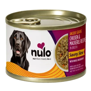 Nulo Savory Stews Ancient Grains Chicken & Mackerel Recipe for Dogs