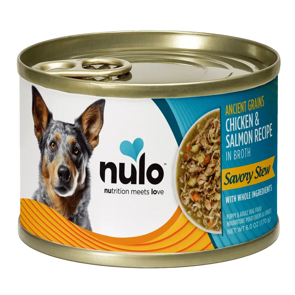 Nulo Savory Stews Ancient Grains Chicken & Salmon Recipe for Dogs