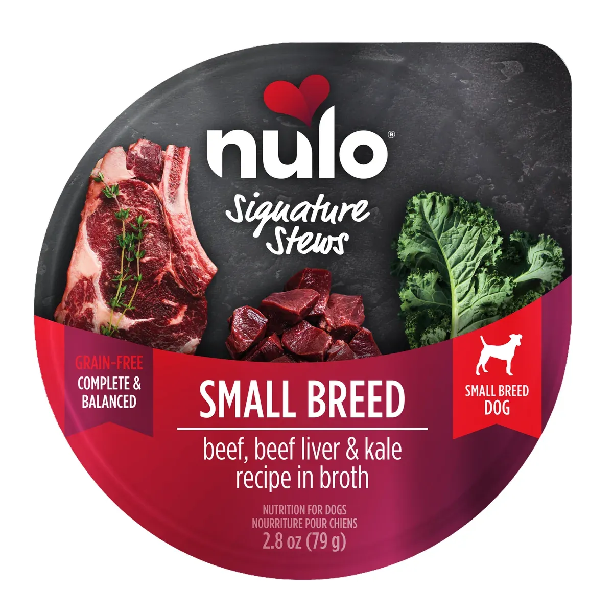 Nulo Signature Stews Small Breed Beef, Beef Liver & Kale Recipe for Dogs