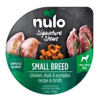 Nulo Signature Stews Small Breed Chicken, Duck & Pumpkin Recipe for Dogs