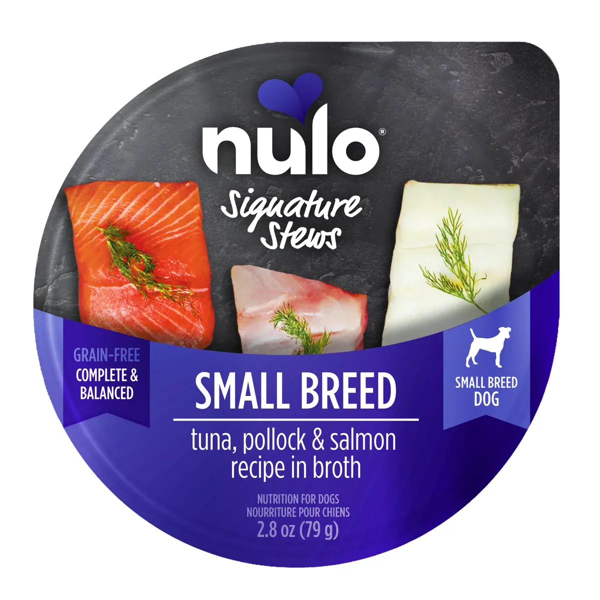 Nulo Signature Stews Small Breed Tuna, Pollock & Salmon Recipe for Dogs